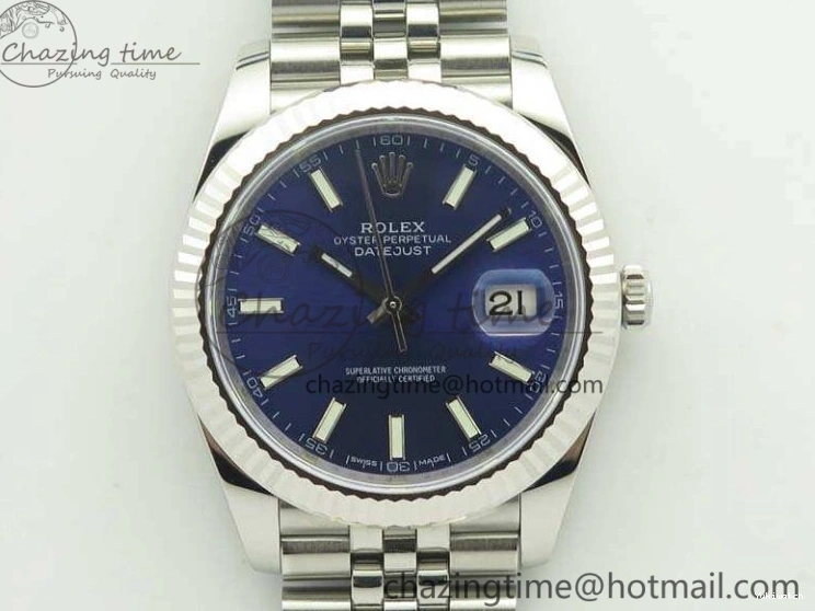 Stick Blue On Best 1:1 126334 REF SS DateJust Version Bracelet Markers New Jubilee A3235 Dial Edition 0301